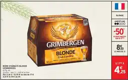 Intermarché Grimbergen - bière d'abbaye blonde offre