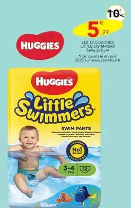 Stokomani Huggies - les 12 couches little swimmers offre
