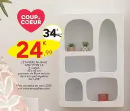 Stokomani L'étagéré murale atmosphera 3c cases offre
