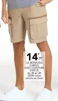 Stokomani Cargo - le bermuda avec cienture offre
