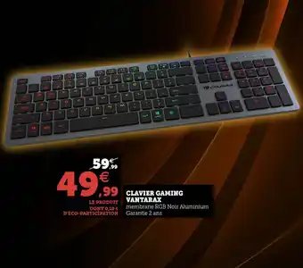 Super U Clavier Gaming Vantarax offre