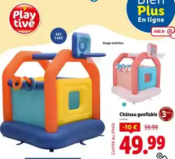Lidl PLAYTIVE ChĂąteau gonflable offre