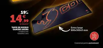 Super U Tapis De Souris Gaming Arena offre
