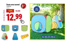 Lidl Tente avec tunnel offre