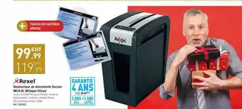 Top Office Destructeur De Documents Secur Mc4-sl Whisper-shred Rexel offre