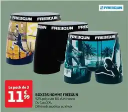 Auchan Freegun - boxers homme offre