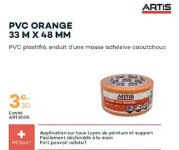 Zolpan ARTIS Pvc orange 33 mx 48 mm offre