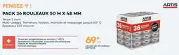 Zolpan ARTIS Pack 36 rouleaux 50 mx 48 mm offre