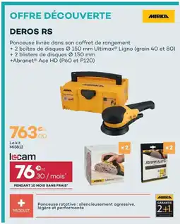 Zolpan MIRKA Deros Rs offre
