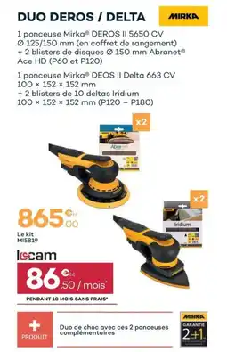 Zolpan MIRKA Duo deros / delta offre