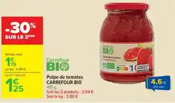 Cora Pulpe de tomates carrefour bio offre