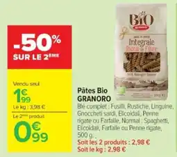 Cora Pâtes bio granoro offre