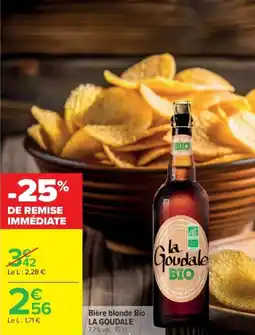 Cora Bière blonde bio la goudale offre
