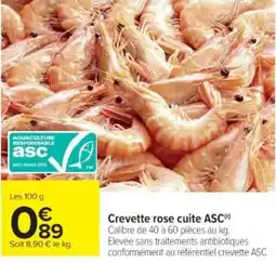 Cora Crevette rose cuite asc offre