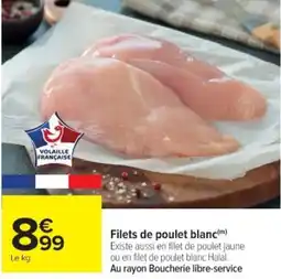 Cora Filets de poulet blanc offre