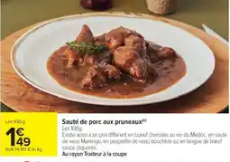 Cora Sauté de porc aux pruneaux offre