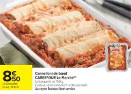Cora Cannelloni de bĆuf carrefour le marchĂ© offre
