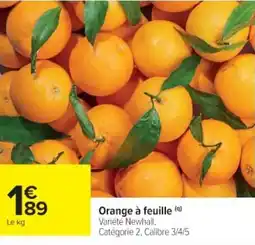 Cora Orange Ă feuille offre