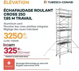 Zolpan Échafaudage roulant cross 250 7,85 m travail offre