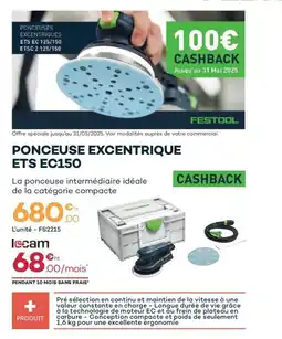 Zolpan Ponceuses excentriques ets ec 125/150 offre