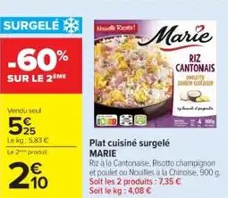 Cora Plat cuisiné surgelé marie offre