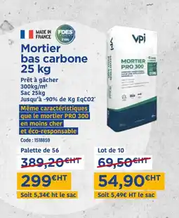Samse Mortier bas carbone offre