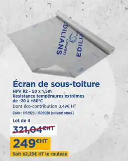 Samse Écran de sous-toiture offre