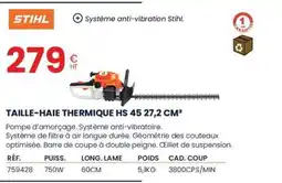 Au Forum du Bâtiment STIHL Taille-haie thermique hs 45 27,2 cm³ offre