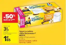 Cora Yaourt la laitière offre découverte nestle offre