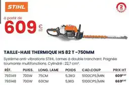 Au Forum du Bâtiment STIHL Taille-haie thermique hs 82 t -750mm offre