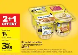 Cora Riz au lait la laitiÚre offre découverte nestlé offre