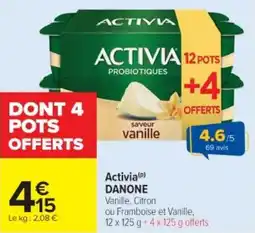Cora Activia danone offre