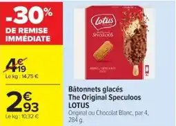 Cora Bùtonnets glacés the original speculoos lotus offre