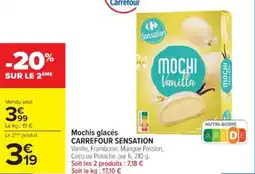 Cora Mochis glacés carrefour sensation offre