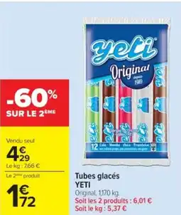 Cora Tubes glacés yeti offre