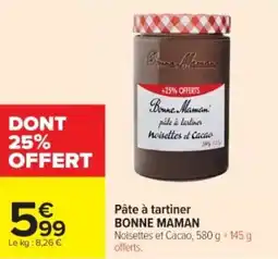 Cora Pâte à tartiner bonne maman offre