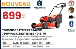 Au Forum du Bâtiment Tondeuse batterie lc3471vx 750w pack 2 batteries 40-b140 offre