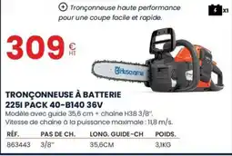 Au Forum du Bâtiment Tronçonneuse à batterie offre