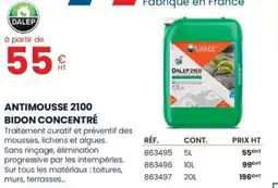 Au Forum du Bâtiment DALEP Antimousse 2100 bidon concentré offre