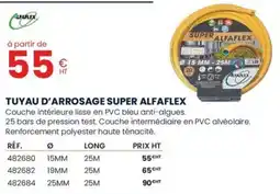 Au Forum du Bâtiment ALFAFLEX Tuyau d'arrosage super offre