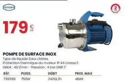 Au Forum du Bâtiment RENSON Pompe de surface inox offre