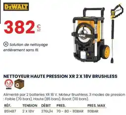 Au Forum du Bâtiment DEWALT Nettoyeur haute pression xr 2x 18v brushless offre