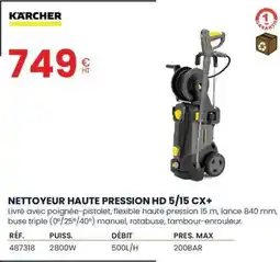 Au Forum du Bâtiment KARCHER Nettoyeur haute pression hd 5/15 cx+ offre