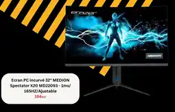 Electro Dépôt Ecran pc incurvé 32" medion spectator x20 md22093-1ms/ 165hz/ajustable offre