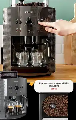 Electro Dépôt KRUPS Expresso avec broyeur EA810B70 offre