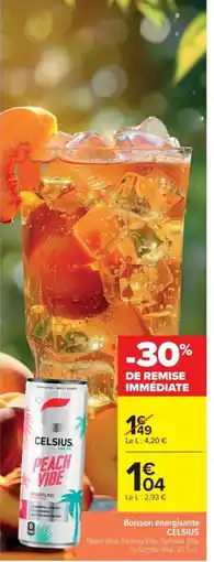 Cora Boisson énergisante celsius offre