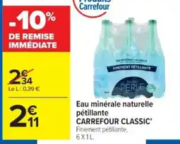 Cora Eau minérale naturelle pétillante carrefour classic offre