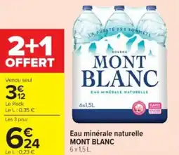 Cora Eau minérale naturelle mont blanc offre