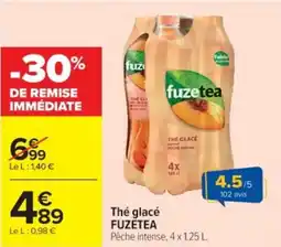 Cora Thé glacé fuzetea offre