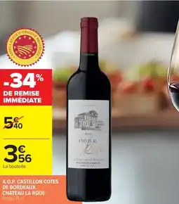 Cora A.o.p. castillon cotes de bordeaux chateau la rode offre